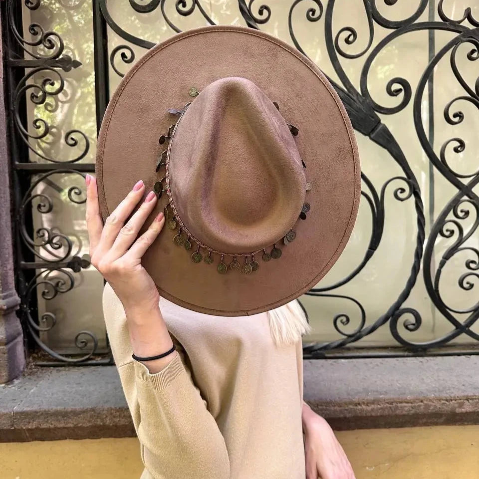 Sombrero Fedora Marrón Oscuro