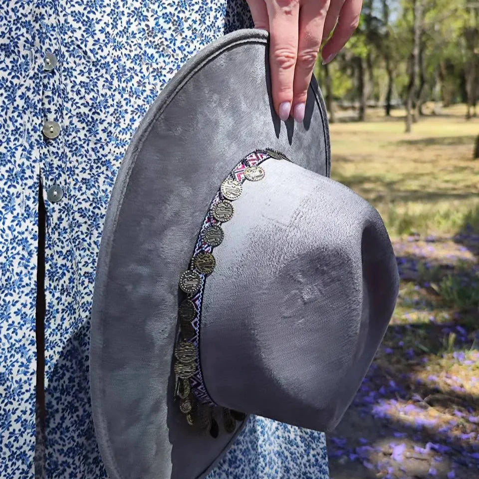 Sombrero Fedora Gris