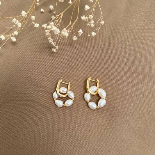 Aretes transformables perlas