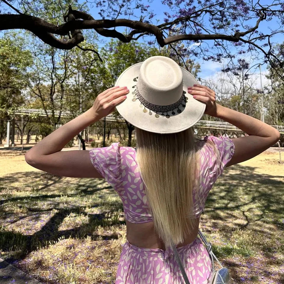 Sombrero beige claro