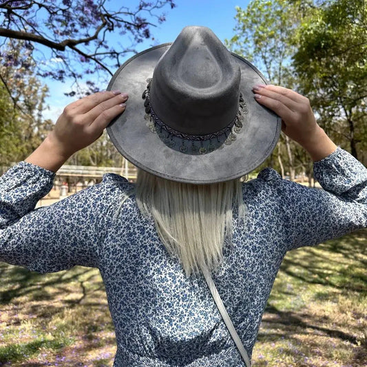 Sombrero Fedora Gris