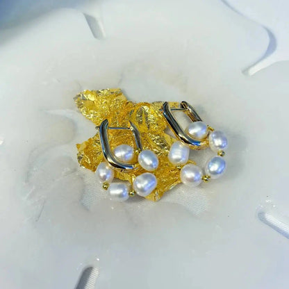 Aretes transformables perlas