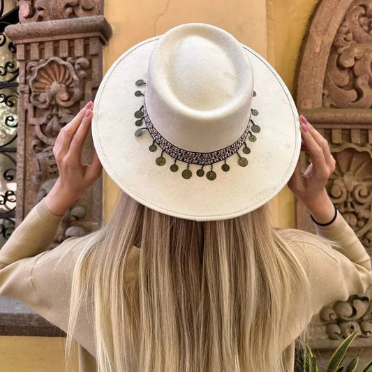 Sombrero beige claro