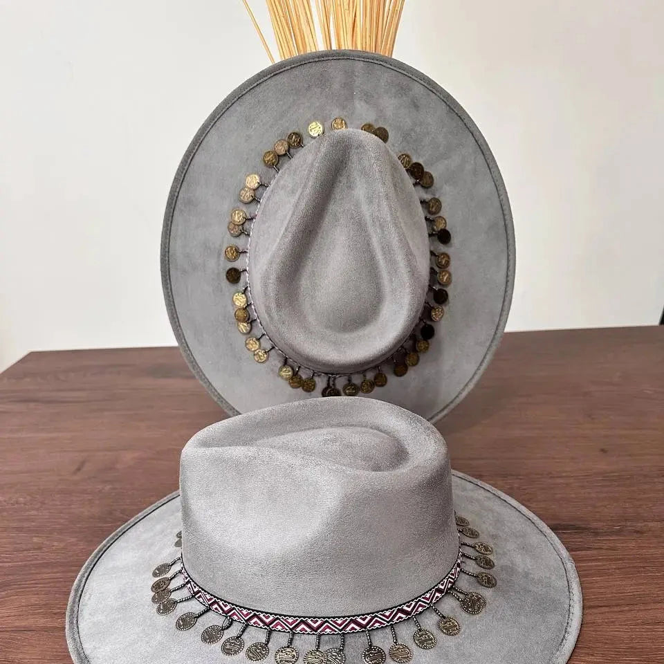 Sombrero Fedora Gris