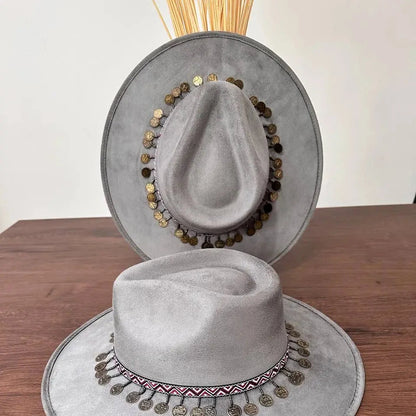 Sombrero Fedora Gris