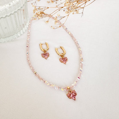 Set corazones rosas