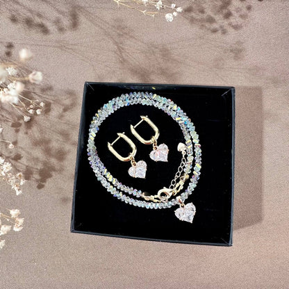 Set corazones claros