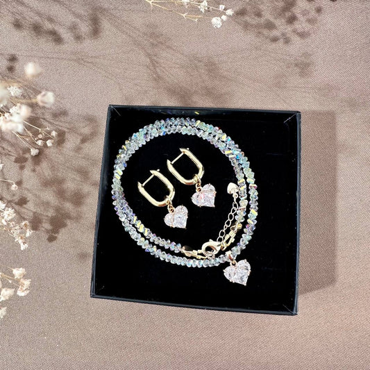 Set corazones claros